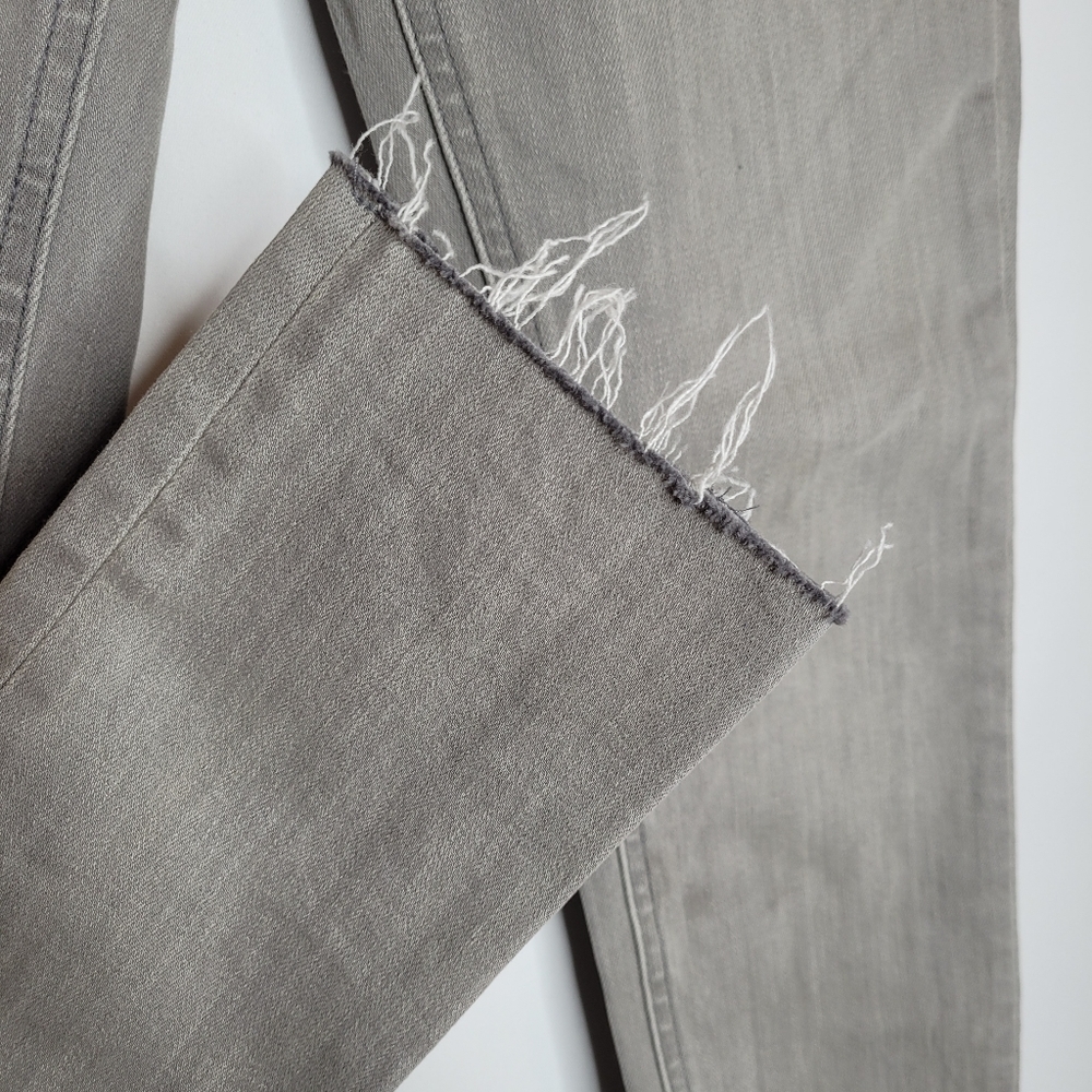 Rag & Bone Gray Raw Hem Ankle Skinny Jeans - Picture 12 of 15